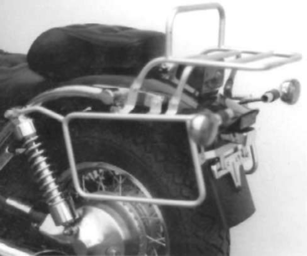 Afbeeldingen van Kofferrek chroom Hepco&Becker Suzuki VS1400 Intruder '87-'96 (ZONDER originele sissybar)