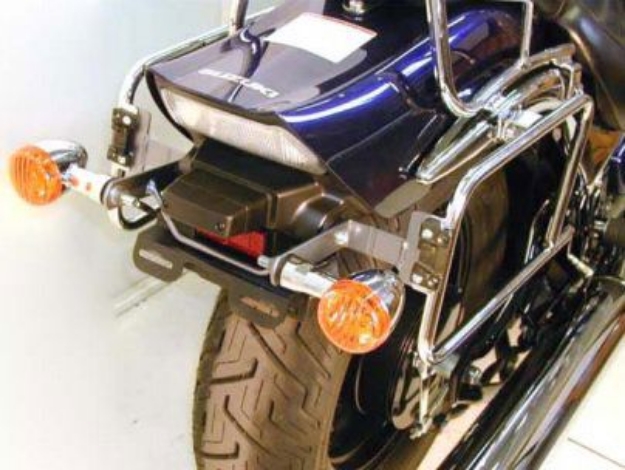 Afbeeldingen van Kofferrek chroom Hepco&Becker Suzuki M800 '05-'09