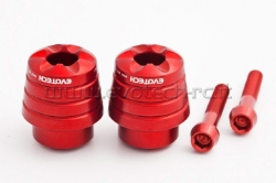 Afbeeldingen van Trillingsdempers Evotech Honda (CB-CBR-CBF-VTR)-Rood