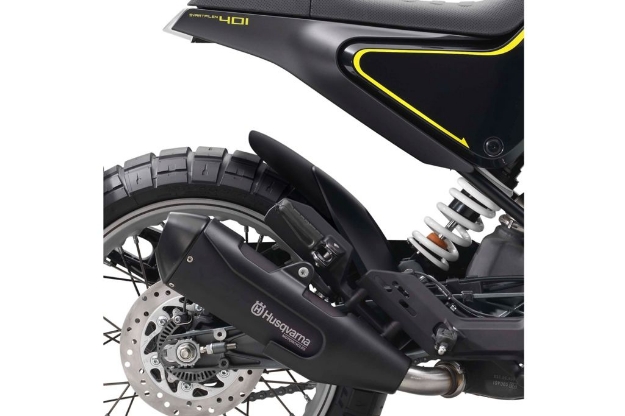 Afbeeldingen van Achterspatbord verlenger mat zwart Husqvarna Svartpilen 401 '18-'21