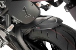 Afbeeldingen van Achterspatbord verlenger mat zwart voor het originele spatbord Kawasaki Versys X-300 '17-'21