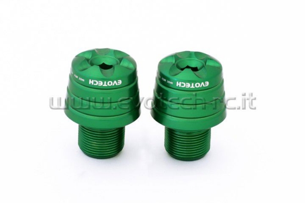 Afbeeldingen van Trillingsdempers Evotech voor diverse Kawasaki modellen (KA1)-Groen