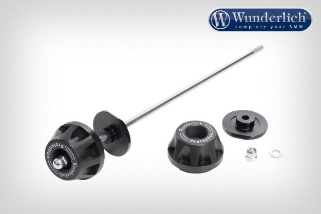 Afbeeldingen van Crash protectors front wheel DOUBLESHOCK front diverse BMW modellen - black Wunderlich
