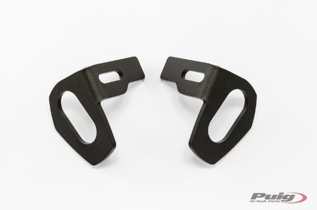 Afbeeldingen van Knipperlichtbeugeltjes Puig kentekenplaathouder voor Suzuki GSX-S125 / GSX-R125 '17-
