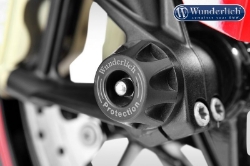 Afbeeldingen van Crash Protectors DoubleShock front BMW S1000R '14-/ S1000RR -'16 - black Wunderlich