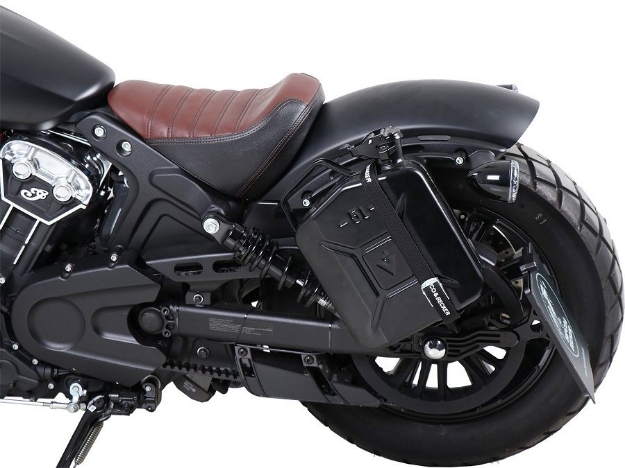 Afbeeldingen van Canister 4 ltr met ophangbeugel Indian Scout Bobber '17- Hepco&Becker