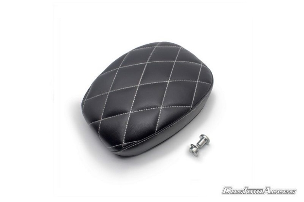 Afbeeldingen van Passenger seat Saltillo zwart Custom Acces voor diverse Harley Davidson modellen