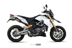 Afbeeldingen van MIVV Suono Steel Black RVS dempers Aprilia Dorsoduro 1200 '12-