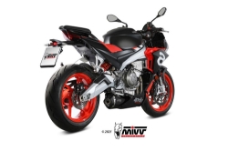 Afbeeldingen van MIVV Full System met Delta Race zwart Aprilia RS660 / Tuono 660 '21- (lage montage)