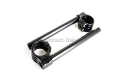 Afbeeldingen van Clip on set 51mm Evotech aluminium zwart universeel