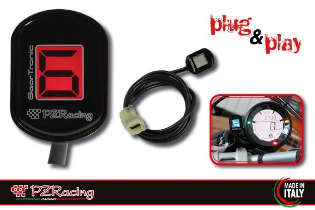 Afbeeldingen van PZRacing Gear indicator plug&play Kawasaki Z750 '07-09 / Z1000 '07-09 (K2)