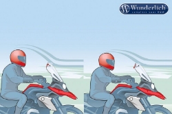Afbeeldingen van Screen Deflector VARIO-ERGO 3D+ diverse BMW modellen - smoked grey Wunderlich