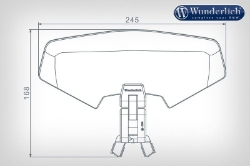 Afbeeldingen van Screen Deflector VARIO-ERGO 3D+ diverse BMW modellen - smoked grey Wunderlich