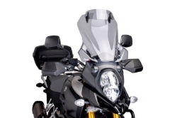 Afbeeldingen van Vervangingsruit touring met opzetruitje licht getint Puig Suzuki DL1000/XT '14-
