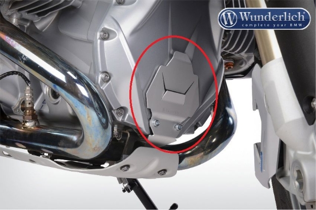 Afbeeldingen van Engine housing protection diverse BMW modellen - silver Wunderlich