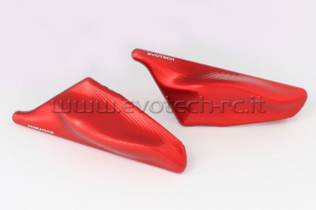Afbeeldingen van Spiegelafdekplaatjes Evotech Ducati 899/1199 Panigale-Rood