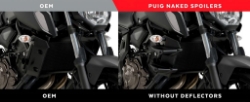 Afbeeldingen van Side Spoiler Downforce Naked van Puig voor de Yamaha MT-07 '18-20