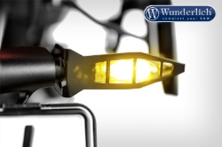 Afbeeldingen van Indicator protection set front diverse BMW modellen - black Wunderlich