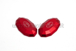 Afbeeldingen van Spiegelafdekplaatjes Evotech Yamaha R1 '07-'08/ Kawasaki ZX6-R '03-'04/ ER-6F '06-'08-Rood