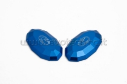 Afbeeldingen van Spiegelafdekplaatjes Evotech Yamaha R1 '07-'08/ Kawasaki ZX6-R '03-'04/ ER-6F '06-'08-Blauw