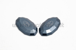Afbeeldingen van Spiegelafdekplaatjes Evotech Yamaha R1 '07-'08/ Kawasaki ZX6-R '03-'04/ ER-6F '06-'08-Titanium