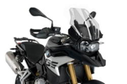 Afbeeldingen van Vervangingsruit touring Puig BMW F850GS '18-21 transparant (model met standaard touring ruit)