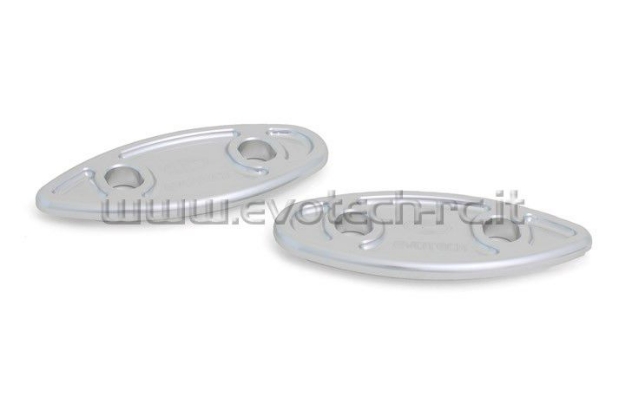 Afbeeldingen van Spiegelafdekplaatjes Evotech Yamaha XP500 T-MAX -2007-Titanium