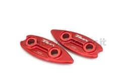 Afbeeldingen van Spiegelafdekplaatjes Evotech Yamaha XP500 T-MAX 2008-2011-Rood
