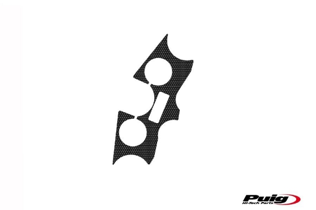 Afbeeldingen van Kroonplaatcover carbon look Puig voor KTM 390 Duke '13-'16