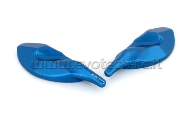 Afbeeldingen van Spiegelafdekplaatjes Evotech Triumph Daytona 675/R '13--Blauw