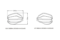 Afbeeldingen van Handkap extensions Puig Honda CRF1100L Africa Twin / Adventure Sports '20-