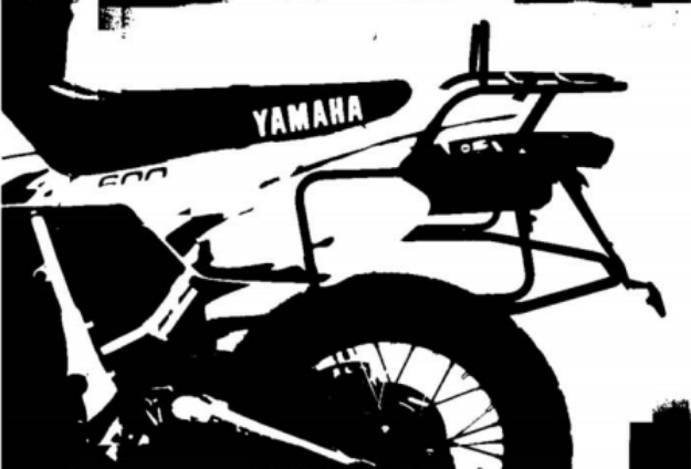 Afbeeldingen van Kofferrek zwart Hepco & Becker Yamaha TT600E/S '93-'97