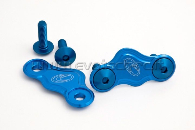 Afbeeldingen van Spiegelafdekplaatjes Evotech Aprilia RSV4 2009--Blauw
