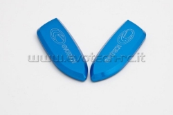 Afbeeldingen van Spiegelafdekplaatjes Evotech BMW S1000RR 2009-/ Yamaha R1 2009--Blauw