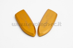 Afbeeldingen van Spiegelafdekplaatjes Evotech BMW S1000RR 2009-/ Yamaha R1 2009--Goud