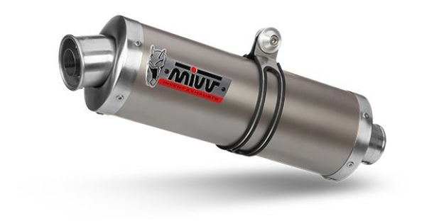 Afbeeldingen van MIVV Oval Classic titanium demper (big) Honda VFR800 '98-'00