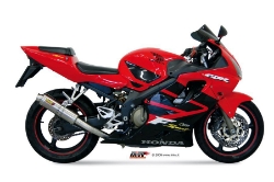 Afbeeldingen van MIVV GP steel black demper Honda CBR600F Sport '01-'02