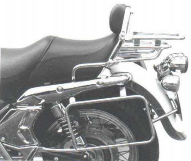 Afbeeldingen van Kofferrek chroom Hepco&Becker Moto Guzzi CALIFORNIA 1100/ 1100i/ 1100 Evolution -'01/ 1100i-75