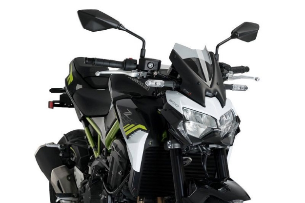 Afbeeldingen van Vervangingsruit naked bike Puig Kawasaki Z900 '20-24 licht getint
