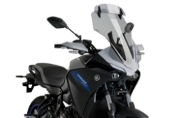 Afbeeldingen van Vervangingsruit touring met opzetruitje licht getint Puig Yamaha Tracer 7 '20-24