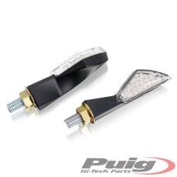 Afbeeldingen van Knipperlichten Puig LED model AX met zwarte alu body (per set)