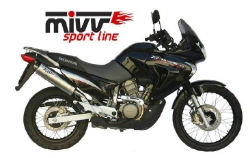 Afbeeldingen van MIVV Oval Classic RVS demper (small) Honda XL650V '05-07