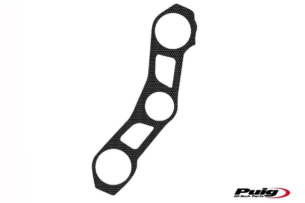 Afbeeldingen van Kroonplaatcover carbon look Puig voor Kawasaki ZX-10R '11-'15
