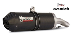 Afbeeldingen van MIVV Oval carbon demperset met carbon cap (big) Honda XL1000V '03-