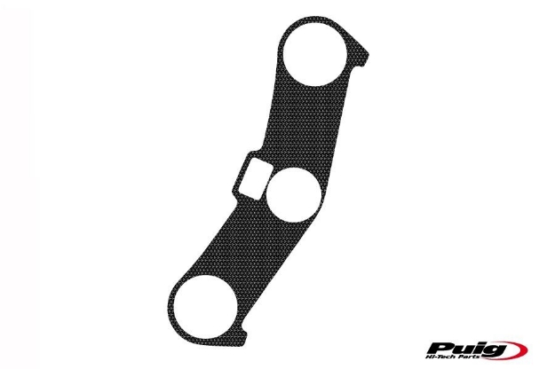 Afbeeldingen van Kroonplaatcover carbon look Puig voor Kawasaki ZX-6R '03-'04