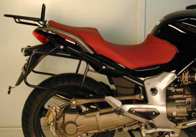 Afbeeldingen van Topdrager zwart Hepco&Becker Moto Guzzi Norge 850/ Norge 1200/ Breva V850/ V1100/ V1200