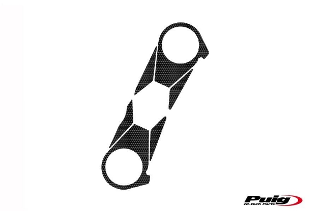 Afbeeldingen van Kroonplaatcover carbon look Puig voor Kawasaki ZX-10R '06-'10