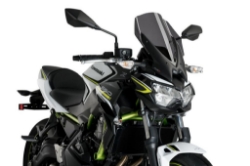 Afbeeldingen van Vervangingsruit naked bike touring Puig Kawasaki Z650 '20- donker getint