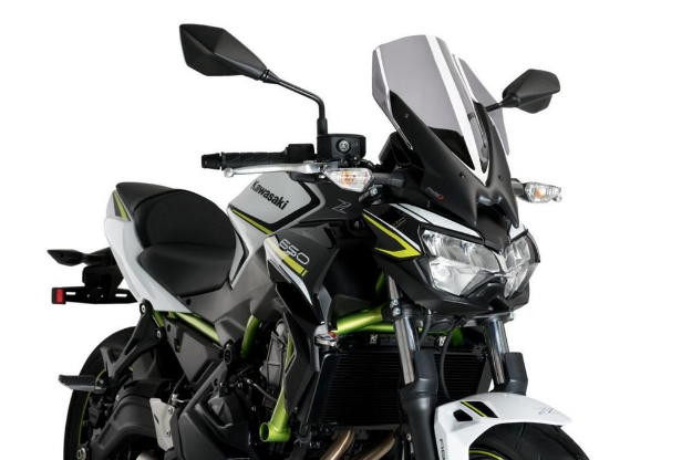 Afbeeldingen van Vervangingsruit naked bike Touring Puig Kawasaki Z650 '20- licht getint