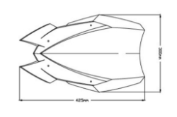 Afbeeldingen van Vervangingsruit naked bike Touring Puig Kawasaki Z650 '20- licht getint
